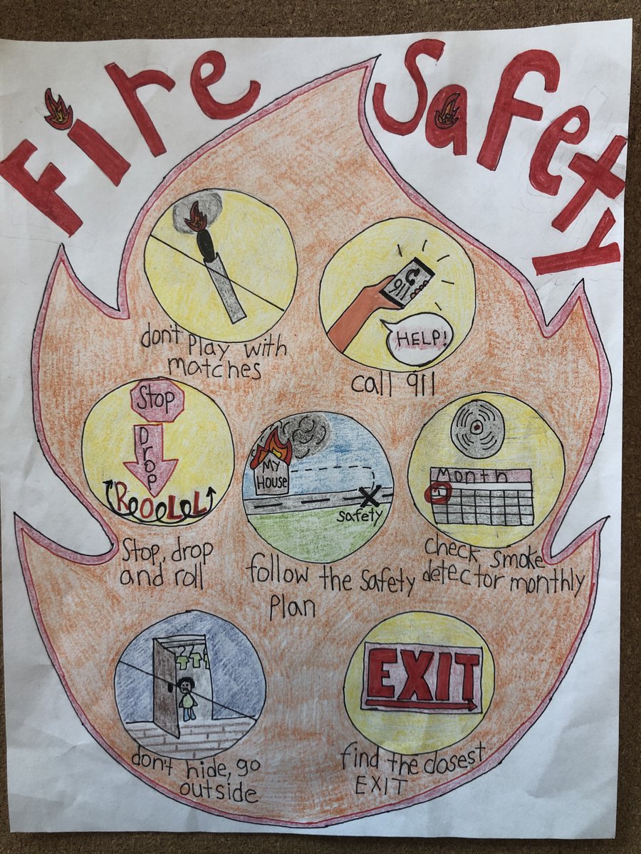 cci_ces's tweet photo. Congratulations to Anthony in Grade 3 for winning the grand prize in the Richmond Hill Junior Firefighter Poster Contest. @RHFES @AArcadi_SO @YCDSB https://t.co/U8zJZu447I