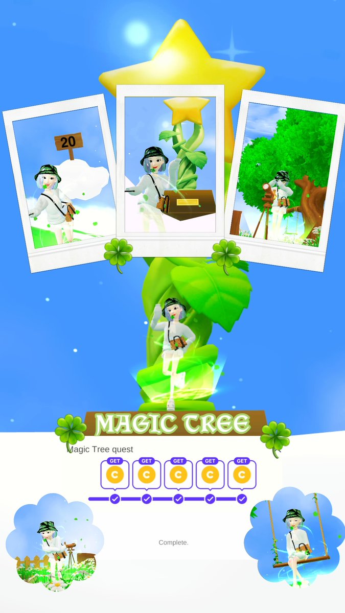 zepettha's tweet photo. so much fun 😊💚🍀 #myzepeto #zepetoworld #magictreeevent https://t.co/TKlAMN7n5x