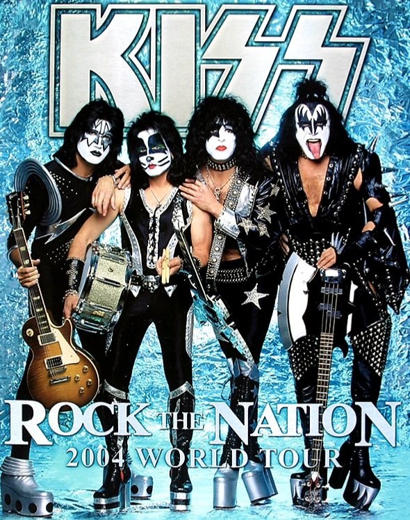 kiss's tweet photo. #KISSTORY - June 10, 2004 - #KISS opened the US leg of the Rock The Nation Tour in San Antonio, Texas.

What show did you see on this tour, #KISSARMY? https://t.co/dsLZEC1Mq8