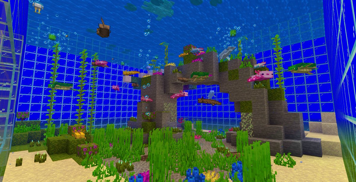 星羅 マイクラ終焉の理想郷 34 ウーパーアクアリウム アップデートで追加された要素で 早速クリエイティブモードで遊んでみました そして分かったこと ツツジや苔カーペットは水中でも設置が可能であること 四方珊瑚を用いた蓮の花 星羅 マイクラ終焉の理想郷 34 ウーパーアクアリウム アップデートで追加された要素で 早速クリエイティブモードで遊んでみました そして分かったこと ツツジや苔カーペットは水中でも設置が可能であること 四方珊瑚を用いた蓮の花