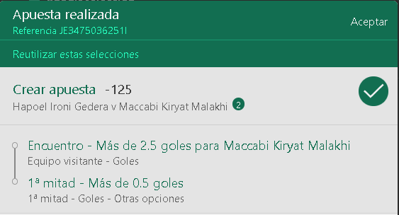Donbarredorapic's tweet photo. Liga Bet South 🇮🇱⚽️🏆
Momio -125
Suerte si la sigues ❤️🔁
#pickster #tipster #donbarredorapicks #freepick #bettingtips #GamblingTwiitter #twitterapuestas https://t.co/q8fxXvsVLP