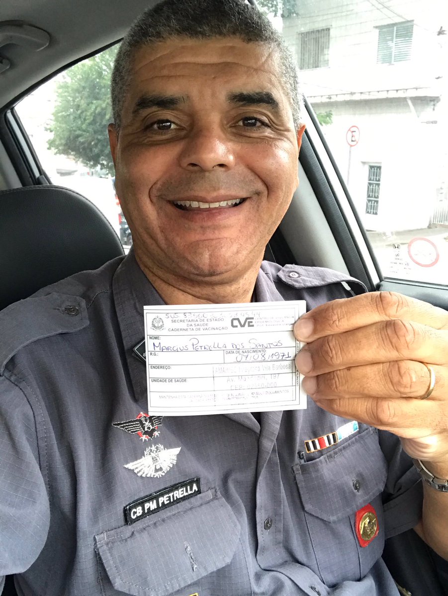 Chegou minha vez !!!! Vacinado…