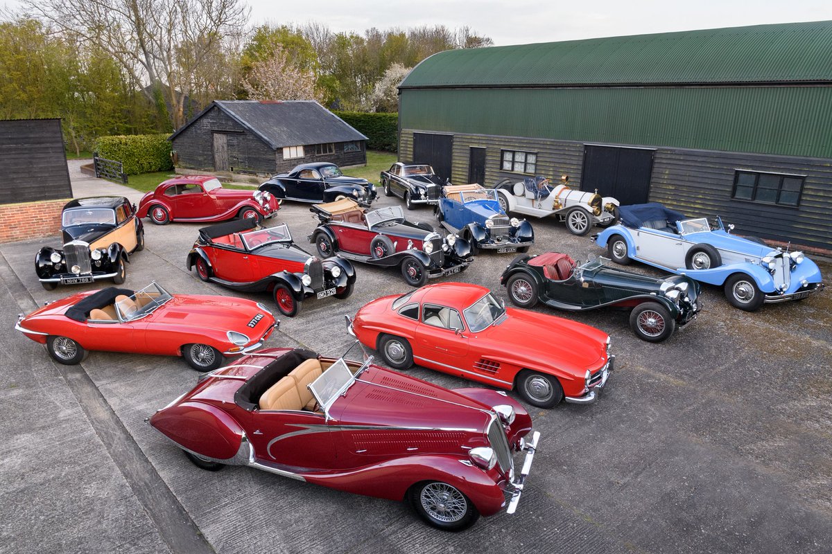 Fiskens was requested and honoured to evaluate and prepare this significant private collection, secreted for decades in the English stables of an overseas crown prince, comprising more than a dozen mostly pre-war cars, not seen publicly for over 30 years. bit.ly/3pEy1aw