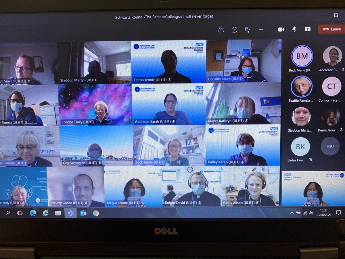 #hellomynameisJennie (@negusjennie) on Twitter photo So today we held our first <a href="/ULHT_News/">NHS United Lincs</a> #SchwartzRound with a full online room. #emotional #supportingstaff #staffwellbeing Thank you everyone for sharing and supporting colleagues @ang08davies <a href="/SarahAddlesee/">Sarah Addlesee</a> <a href="/JennieDeeks/">Jennie Deeks</a> <a href="/KarenDunderdale/">Prof Karen Dunderdale PhD RN</a> <a href="/PointofCareFdn/">The Point of Care Foundation</a> So today we held our first <a href="/ULHT_News/">NHS United Lincs</a> #SchwartzRound with a full online room. #emotional #supportingstaff #staffwellbeing Thank you everyone for sharing and supporting colleagues @ang08davies <a href="/SarahAddlesee/">Sarah Addlesee</a> <a href="/JennieDeeks/">Jennie Deeks</a> <a href="/KarenDunderdale/">Prof Karen Dunderdale PhD RN</a> <a href="/PointofCareFdn/">The Point of Care Foundation</a>