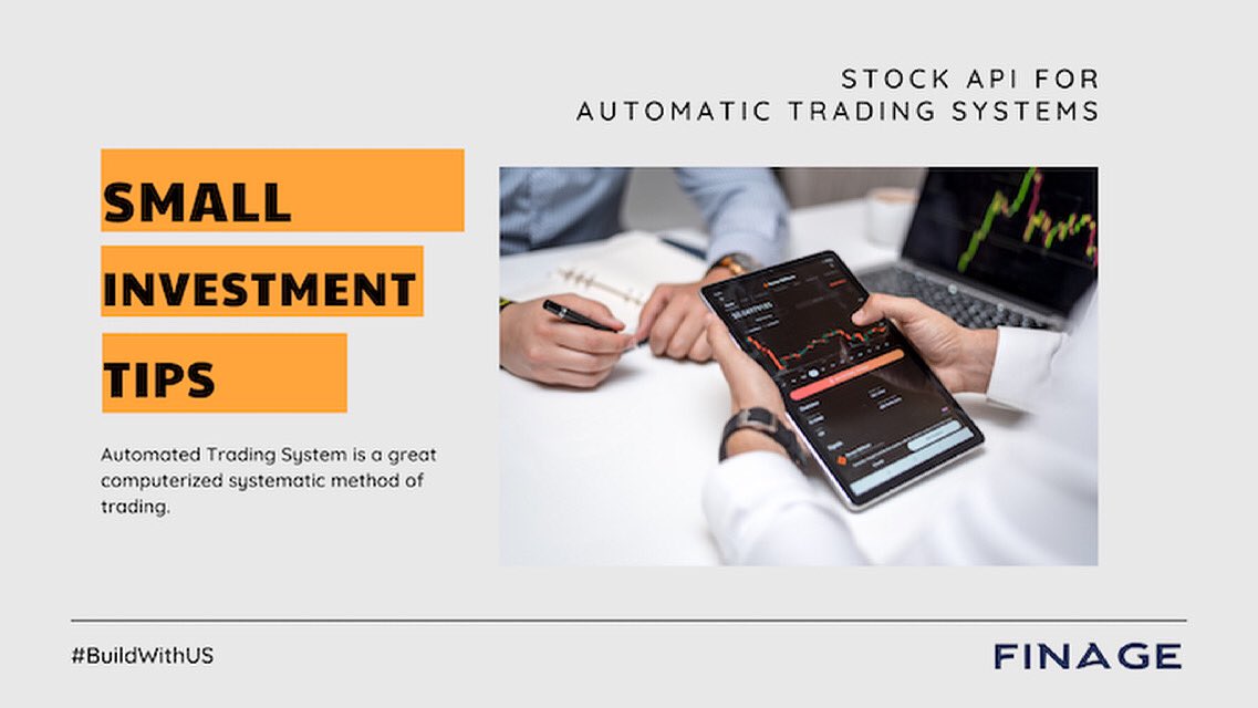 Can the Small Investor Make Money with an Automatic Trading System?💻

bit.ly/3gnHaQB

Automated Trading System is a great computerised systematic method of trading. 💶
 
Have a quick read and make profit!
 
#AutomateTrade #Investor #Stock #API #Cloud #ATS #Finance