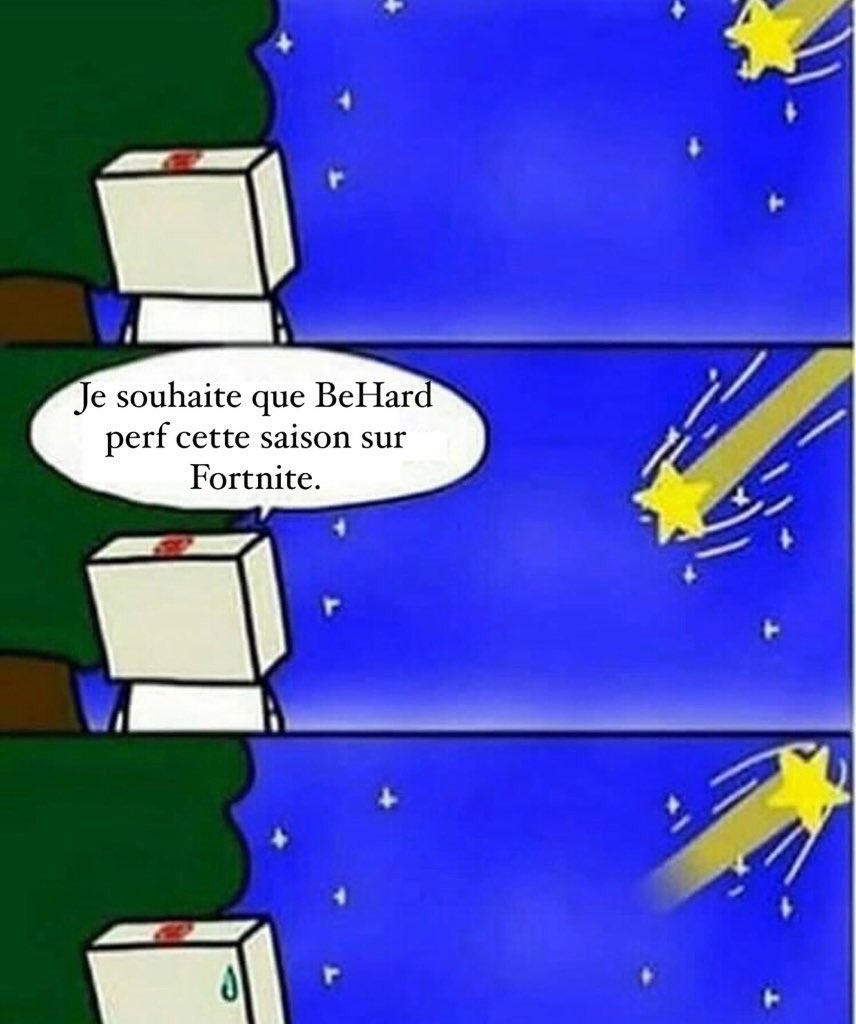 Voyons Madame l'étoile filante... c'est vraiment pas cool pour <a href="/BeHardEsport/">BeHard 🕊</a>.🥶