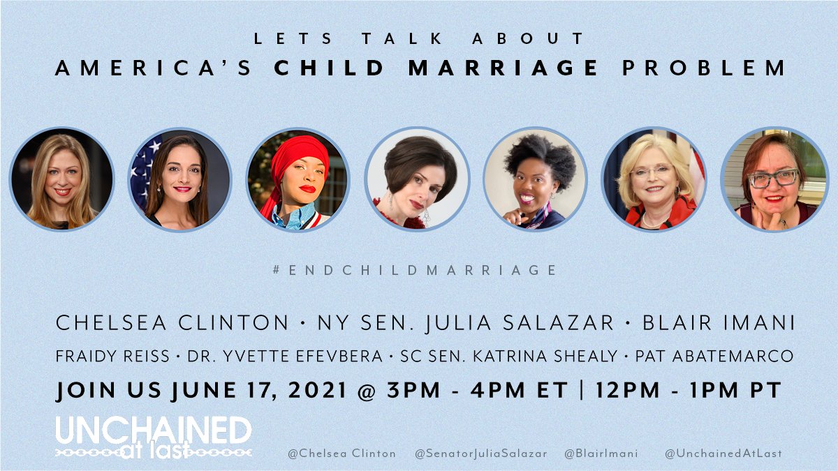 Between 2000 & 2018 3k children were married in the US...MD included. I've brought legislation for 6 YEARS to #Endchildmarriage but some members of the MGA in the Senate think it's no big deal..."not a problem in MD." Check with your Senator & see how they