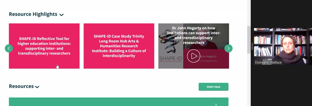 shapeID_eu's tweet image. SHAPE-ID Project Manager Dr Doireann Wallace gives a tour of #shapeidtoolkit showing how to navigate &amp;amp; looking at one of the case studies exploring @TLRHub as a culture of interdisciplinarity. You can explore the toolkit here: shapeidtoolkit.eu