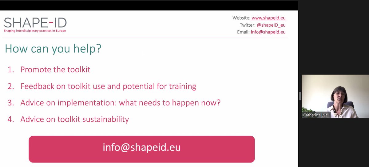 shapeID_eu's tweet image. SHAPE-ID Project Manager Dr Doireann Wallace gives a tour of #shapeidtoolkit showing how to navigate &amp;amp; looking at one of the case studies exploring @TLRHub as a culture of interdisciplinarity. You can explore the toolkit here: shapeidtoolkit.eu