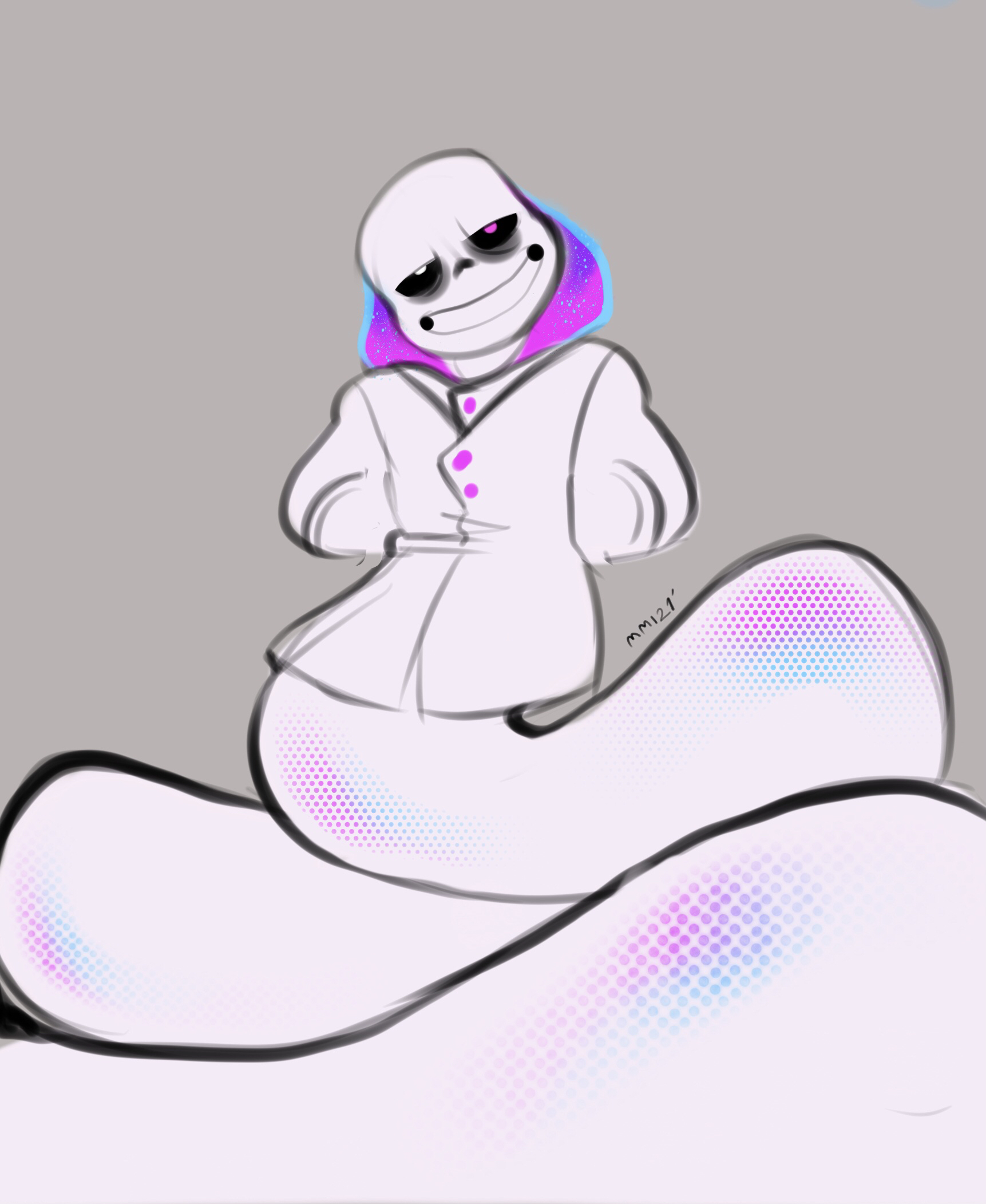 megalosomnia — Finally made a Sans AU, his name is Baggs.