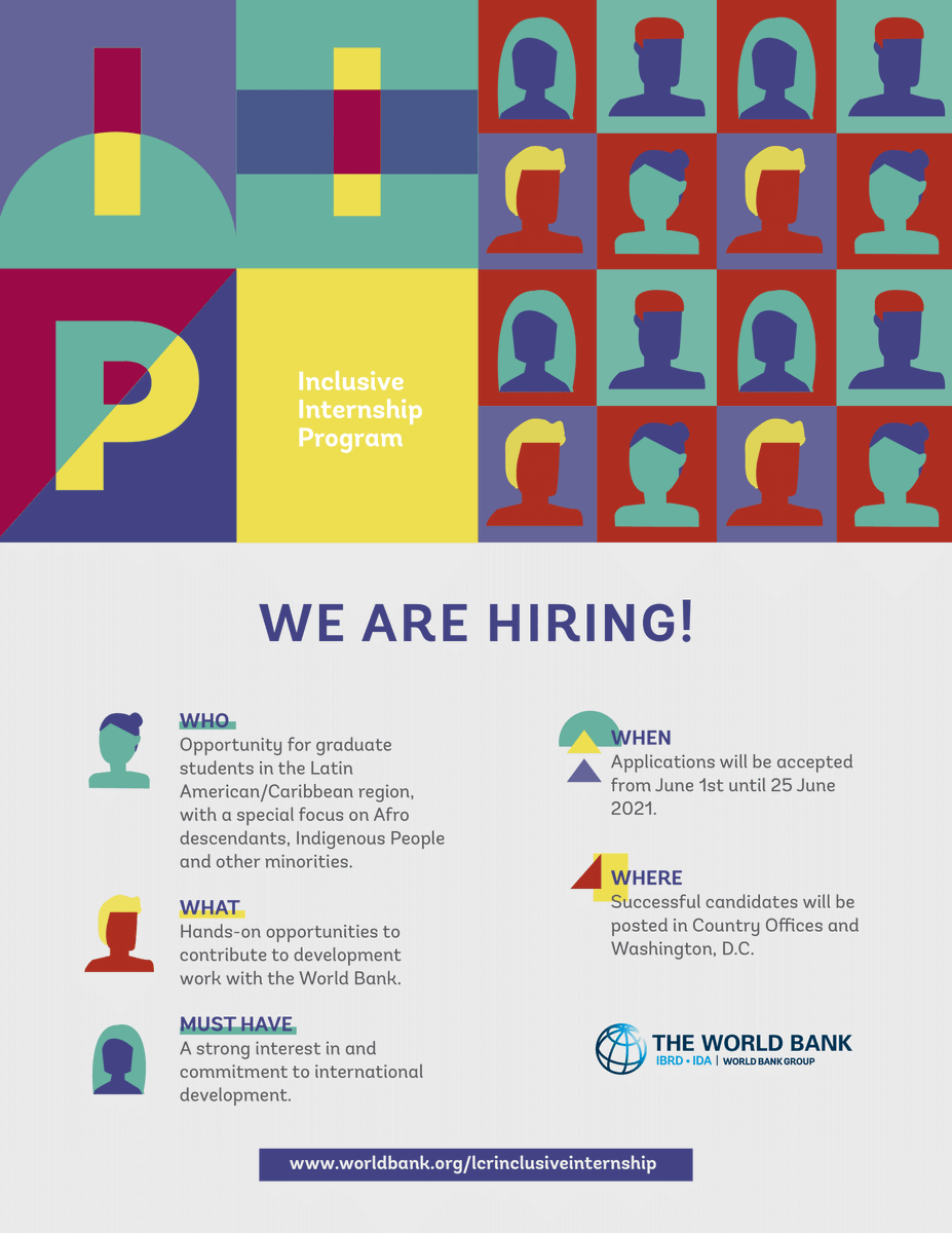 Calling all students from the Caribbean and Latin America!
Applications for the World Bank Inclusive Internship Program open!
Learn more: prez.ly/ftFb