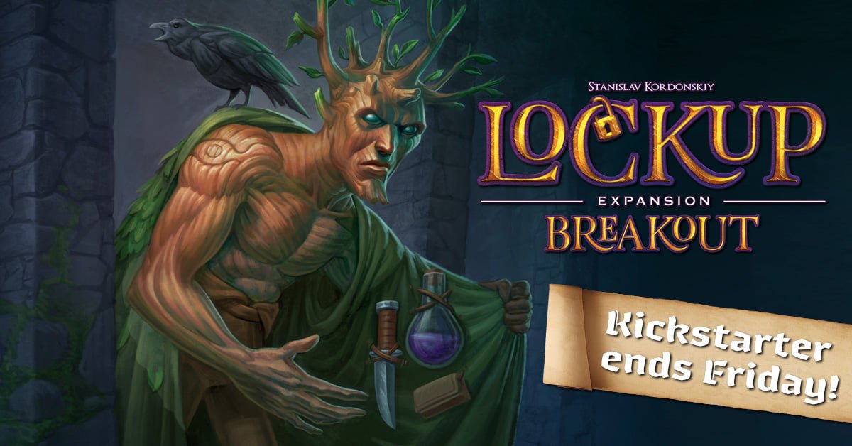 "Pssst... My name is Nuk... can I interest you in an expansion to Lockup? Hurry, before the guards show up!" The Kickstarter ends tomorrow afternoon at 3pm, CDT. kickstarter.com/.../lockup-bre…