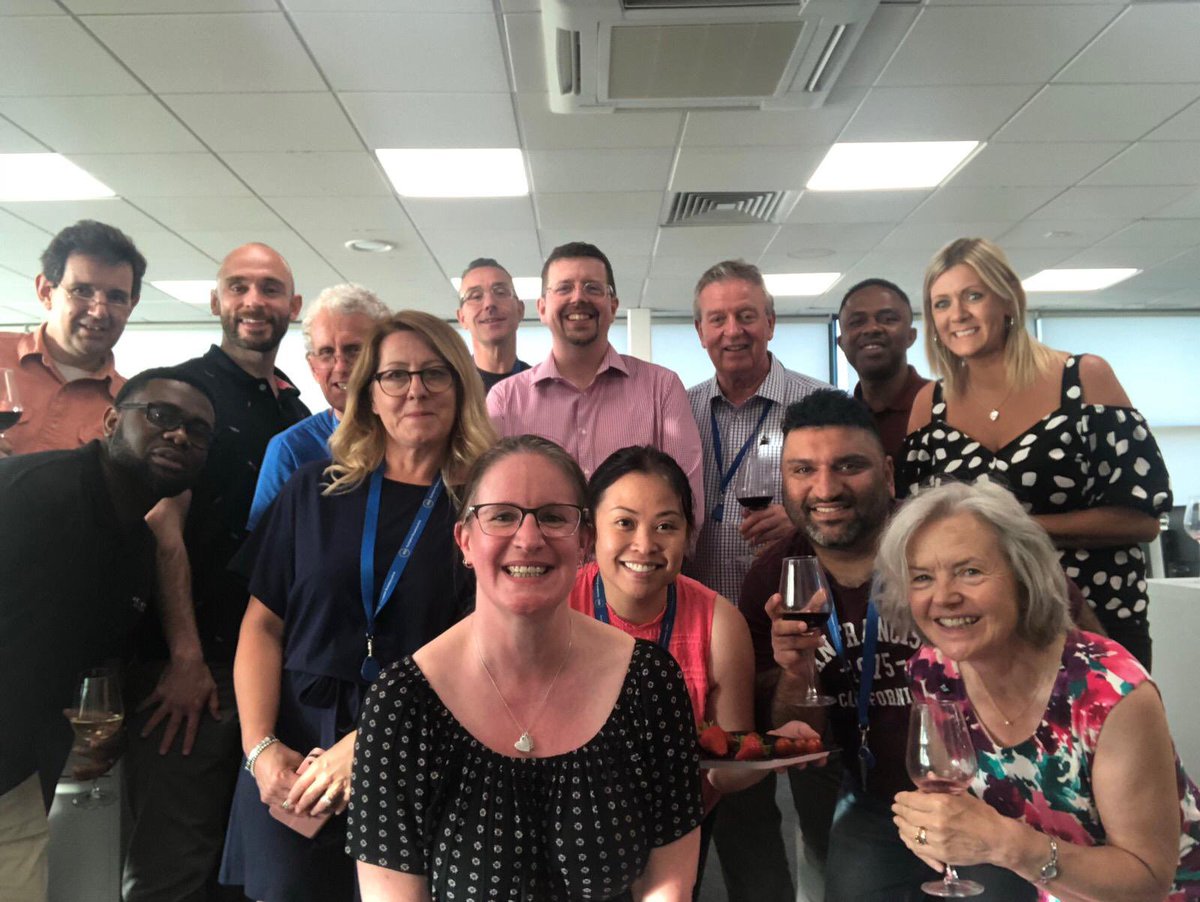 itsoltd's tweet photo. Great send off by the ITSO team to Exec Chair Steve Wakeland last night. After 10 years service Steve will leave the organisation this week to enjoy his retirement, no doubt involving lots of bikes and trains and the use of his ITSO card wherever possible! Good luck Steve! https://t.co/8SZlLoOIVf