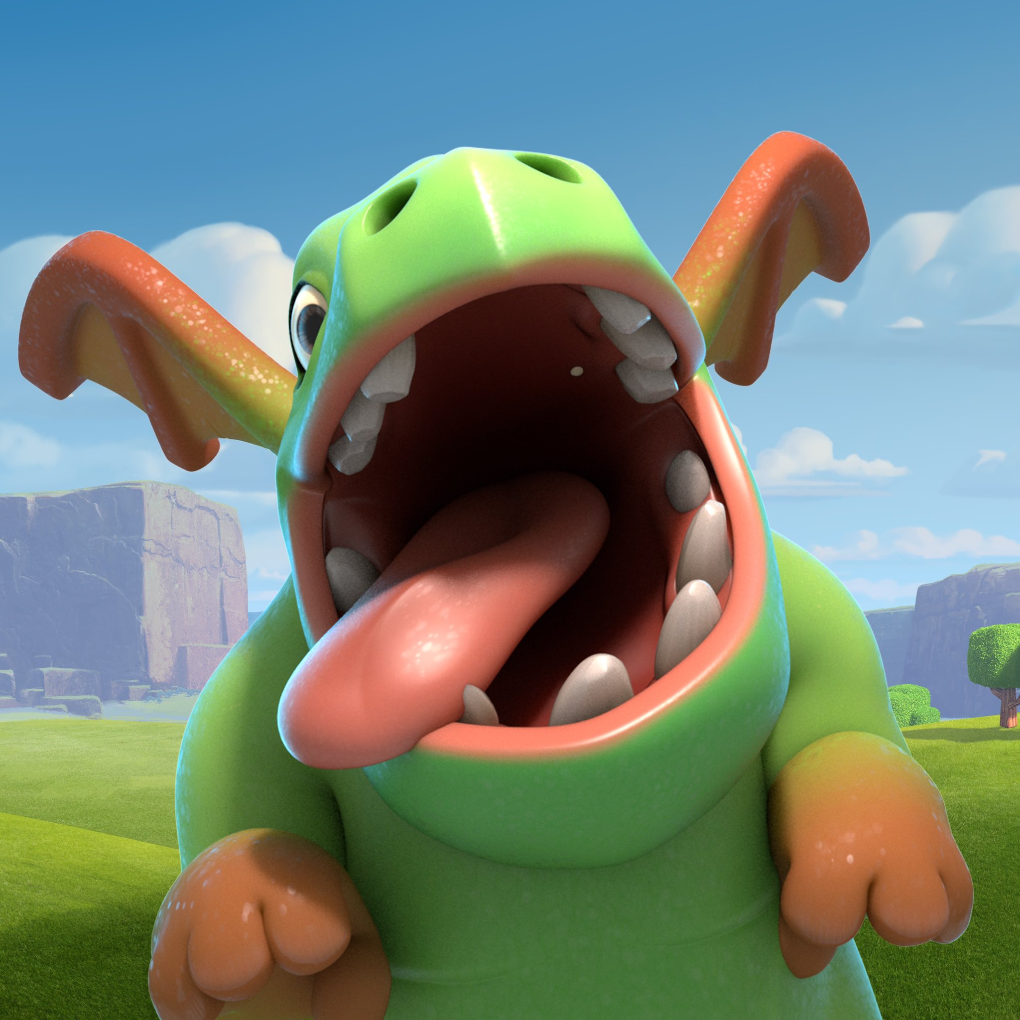 clash of clans dragon wallpaper