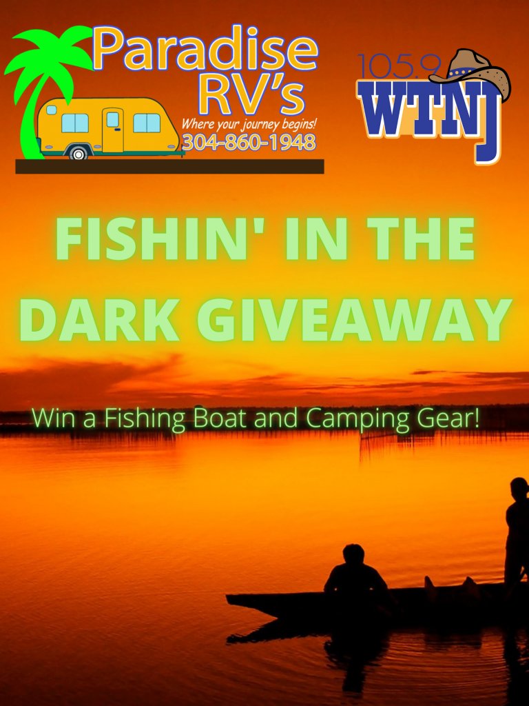 TWO ways to register!!! Register at Paradise RVs Beckley WV  in the Prosperity Dip on Robert C. Byrd Drive and on-air with 105.9 WTNJ. 

wtnjfm.com/contest-rules/