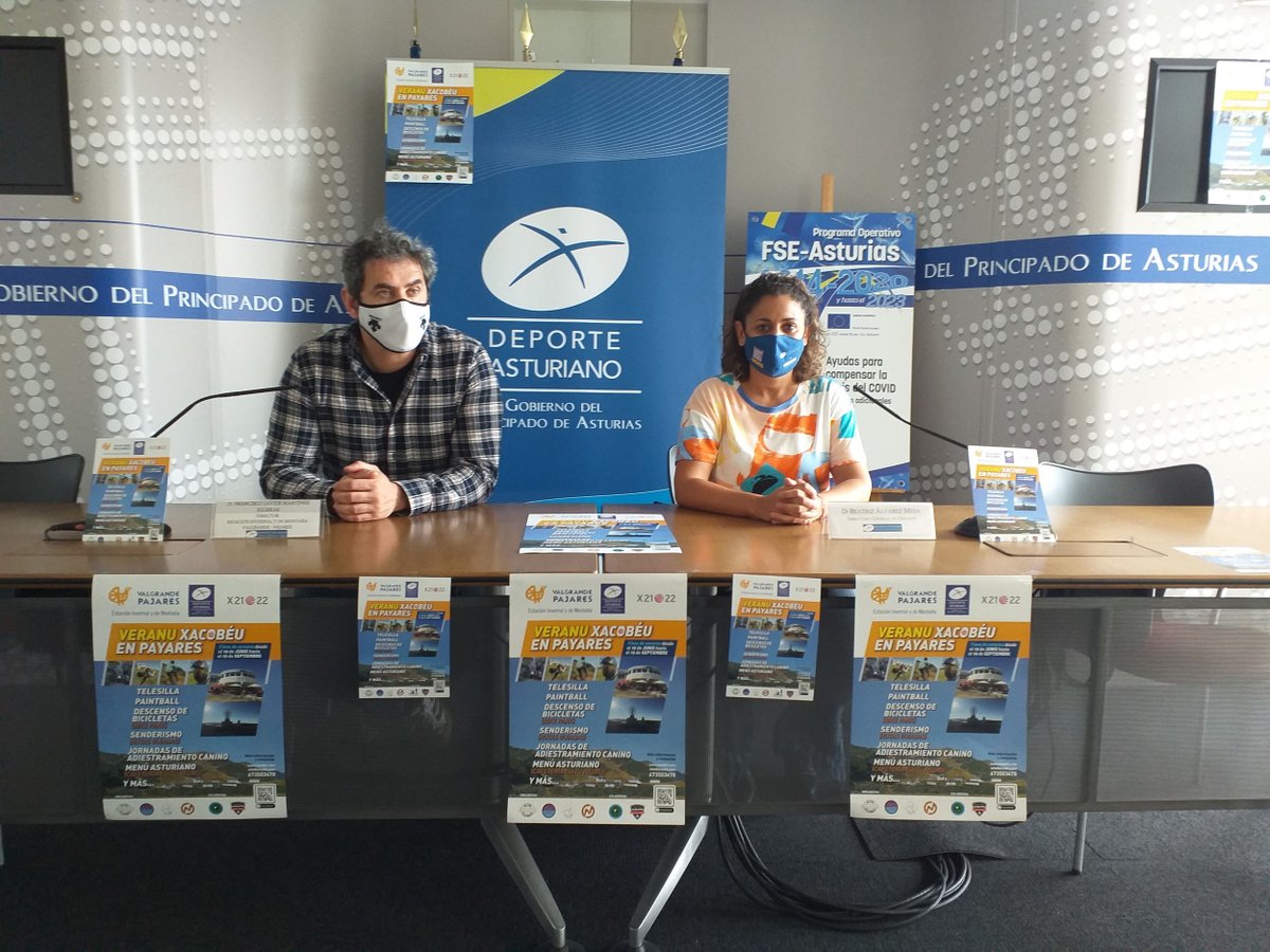 GobAsturias's tweet image. 🔸La directora general de Deporte, @AlvarezMesaBea, ha presentado el programa #Veranu #Xacobéu en #Payares, destinado a impulsar la actividad estival en la estación lenense.

👉Los interesados en acceder a las actividades  pueden consultar la web lenabtr.com