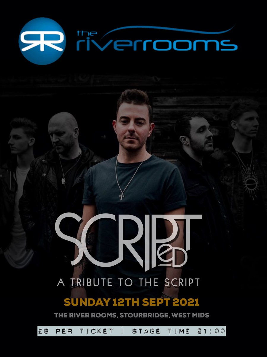Scripted_UK's tweet image. Come and join us at The River Rooms on Sunday 12th September for an evening packed full of The Script hits!

Live 5 piece Band performing @thescript biggest hits!

🗓 Sunday 12th September 
📍 The River Rooms, Stourbridge, West Mids, UK

Buy tickets here - ticketsource.co.uk/scripted/t-gvy…