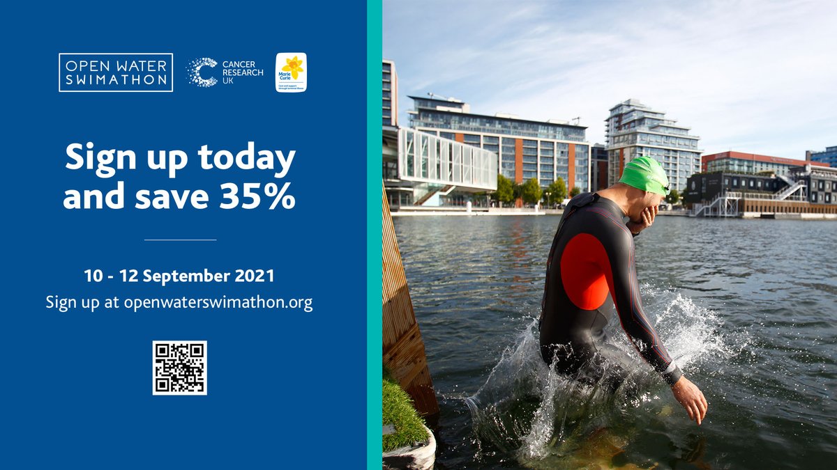 Are you ready to join us? 🏊‍♂️ Open Water @swimathon 2021 🗓️ Friday 10 – Sunday 12 September 📍 Outdoor venues across the UK 🎖️ 500m, 1.5k, 2.5k, 5k, The Triple 5k & team challenges Enter today and get an amazing 35% off entries! openwaterswimathon.org/enter-now #OWS21