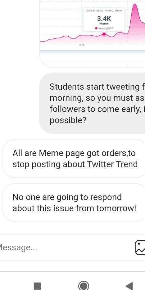 blessedm98's tweet photo. Guys join us at https://t.co/PwK88Q2XqB and prepare for your exams tomorrow. We will recharge and start again tomorrow. It seems insta pages have been asked to stop posting too. The fight is alive and strong.
#enoughVIT https://t.co/bTmKgl24Yz