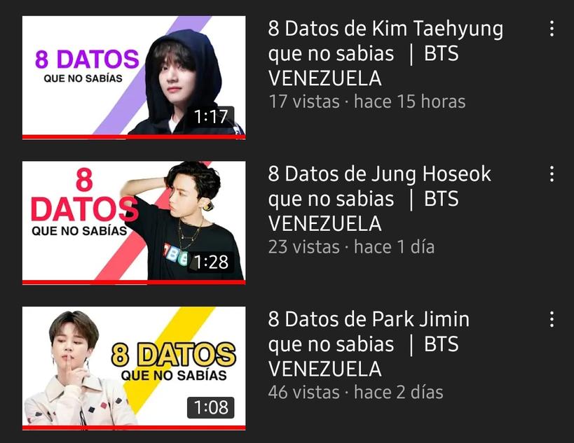 BTSVenezuela_'s tweet photo. BTSVenezuela ๐ Festa2021
Descubre algunos datos que NO โ sabรญas sobre #Jimin #Jhope y #Taehyung en nuestro canal de YouTube. ๐ซ
๐ฅhttps://t.co/1VTaeNmxuX
๐ฟ๏ธhttps://t.co/W4fqJFAPo4
๐ปhttps://t.co/8IrjVOf47T
#๋ฐฉํ์๋
๋จ #BTS #BTSARMY #BTS_Butter
#BTSVenezuela๐ป๐ช #Aumin ๐ป๐พ https://t.co/EvHbjaLDFm