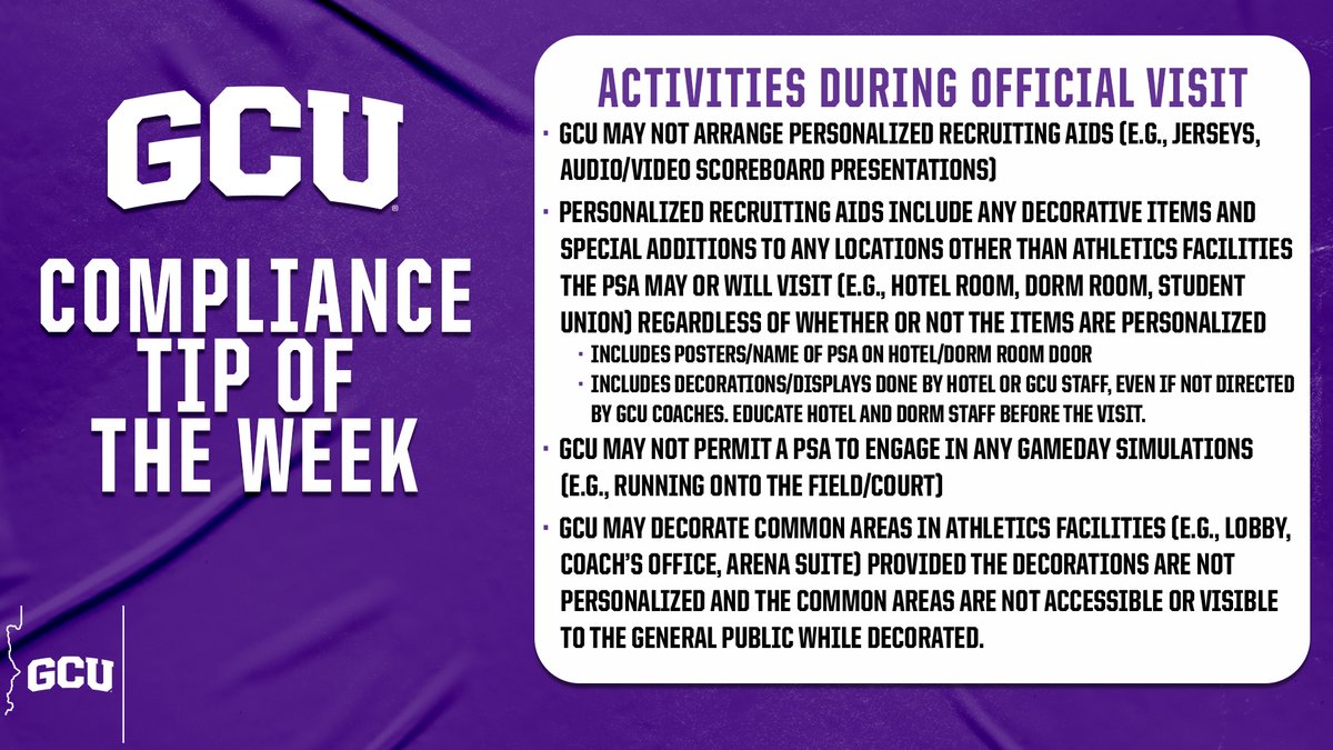 GCU Compliance tweet media