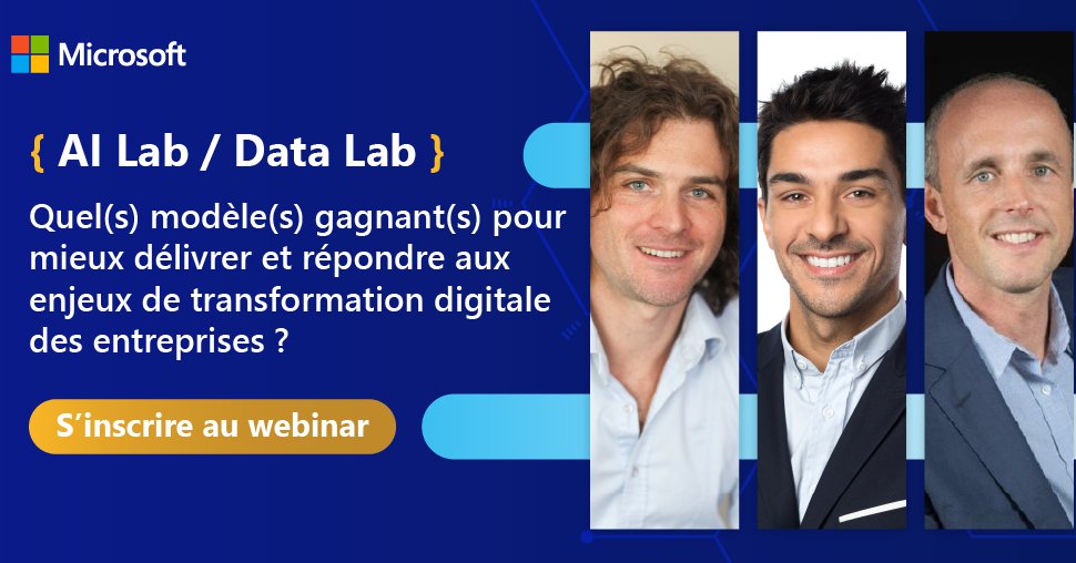 experiencesbiz's tweet photo. Le Group Data Officer de @TotalEnergies vous partage son retour d’expérience autour des #AI Lab &amp; #Data Lab 💡 pour un épisode des Voix de l’#Innovation le 29/06. 

👨‍💻 Au programme : échange, débat et avis d’experts avec @Artefact_Global et @microsoftfrance 👇