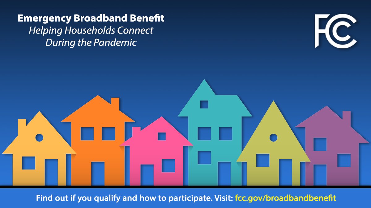 We’re spreading the word about <a href="/FCC/">FCC</a>’s Emergency Broadband Benefit, which provides discounts for #broadband service and devices to families struggling to stay connected during the pandemic. Learn more about the program here: fcc.gov/broadbandbenef… #DigitalDivide #BroadbandForAll