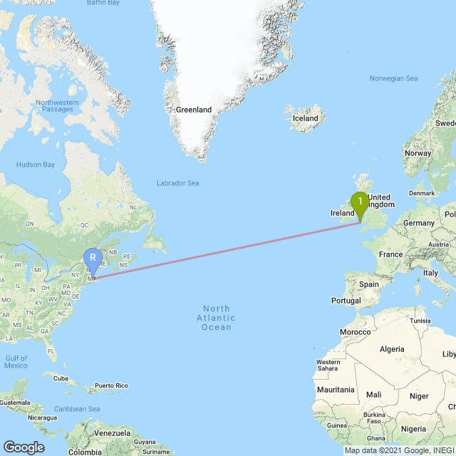 Manx Shearwaters also have an impressive homing instinct. In 1952, an amateur ornithologist took a bird from its breeding colony <a href="/SkokholmIsland/">Skokholm Island</a> &amp; released it in Boston, Massachusetts. Incredibly, it was found back on Skokholm again 13 days later! #springwatch <a href="/BBCSpringwatch/">BBC Springwatch</a>