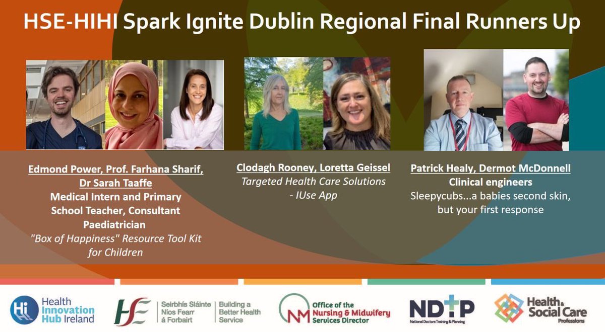 Sleepycubs1's tweet photo. Super proud! We achieved runner up spot in the @HIHIreland #Sparkignite #teameffort Dermot mcDonnell  #ababies2ndskin #your1stresponse . @Sleepycubs1 an advanced wearable apnea monitor. @NursingOlol @drogindo @DroghedaChamber @GerryKellyLL https://t.co/et0RGpnOGB
