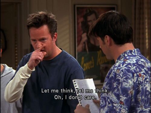 throwbacksmp4's tweet photo. chandler bing once said:

#FriendsReunion https://t.co/aY2kZSudve