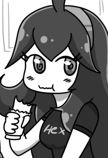 Local goth fatass is awake.