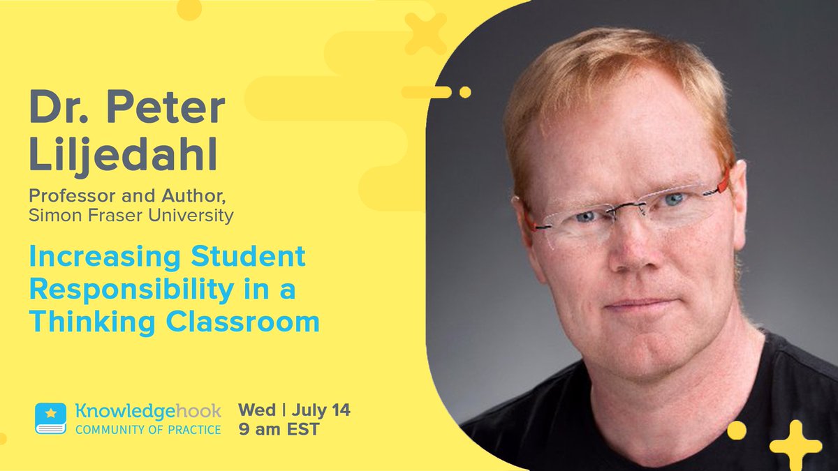 🎉KEYNOTE ALERT🎉

Join us for <a href="/pgliljedahl/">Peter Liljedahl</a>’s session “Increasing Student Responsibility in a Thinking Classroom” on July 14th at 9:00 AM EST! You don't want to miss this!

➡️Register here: khlink.net/2Uhoh71