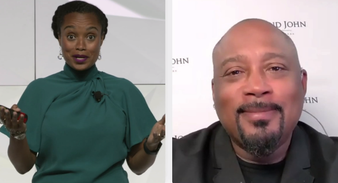 Robert_Jermale's tweet image. @TheSharkDaymond and @cryswashington are currently having a very insightful, wide-ranging conversation. Really fun to watch. #BuiltToThrive