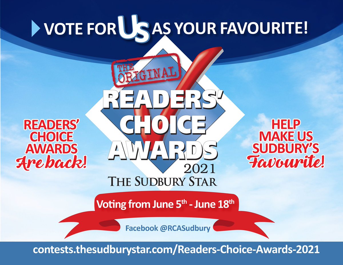We're nominated for the 2021 Readers' Choice Awards hosted by the <a href="/SudburyStar/">SudburyStar</a>! Make sure to vote for us as your favourite hotel/motel! 🎉
contests.thesudburystar.com/Readers-Choice…

#sudburyontario #sudburytourism #readerschoiceawards2021 #readerschoicesudbury #northernontariotourism #wearehilton