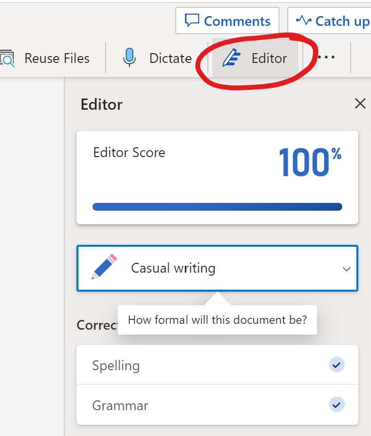 WarrenHart's tweet photo. Anyone else love the Editor tool in Word? It helps kids refine their work and even shows if text is similar to online sources!
@MicrosoftEDU 
@LFHS_LRSD https://t.co/QnhYEpUnAV