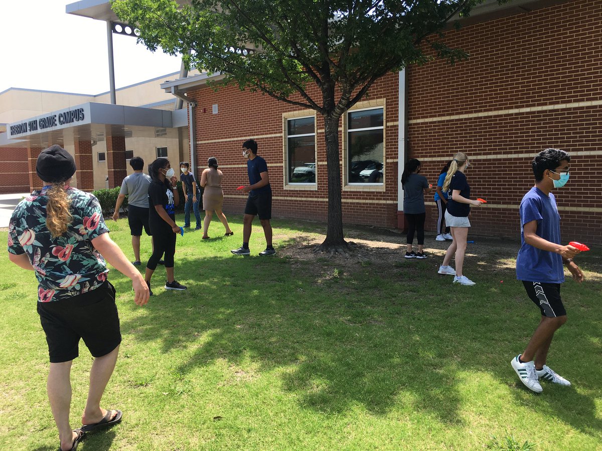 And with that - <a href="/HawkDebate/">Hebron Speech and Debate</a> Ss embrace a sunny day with a squirt gun battle