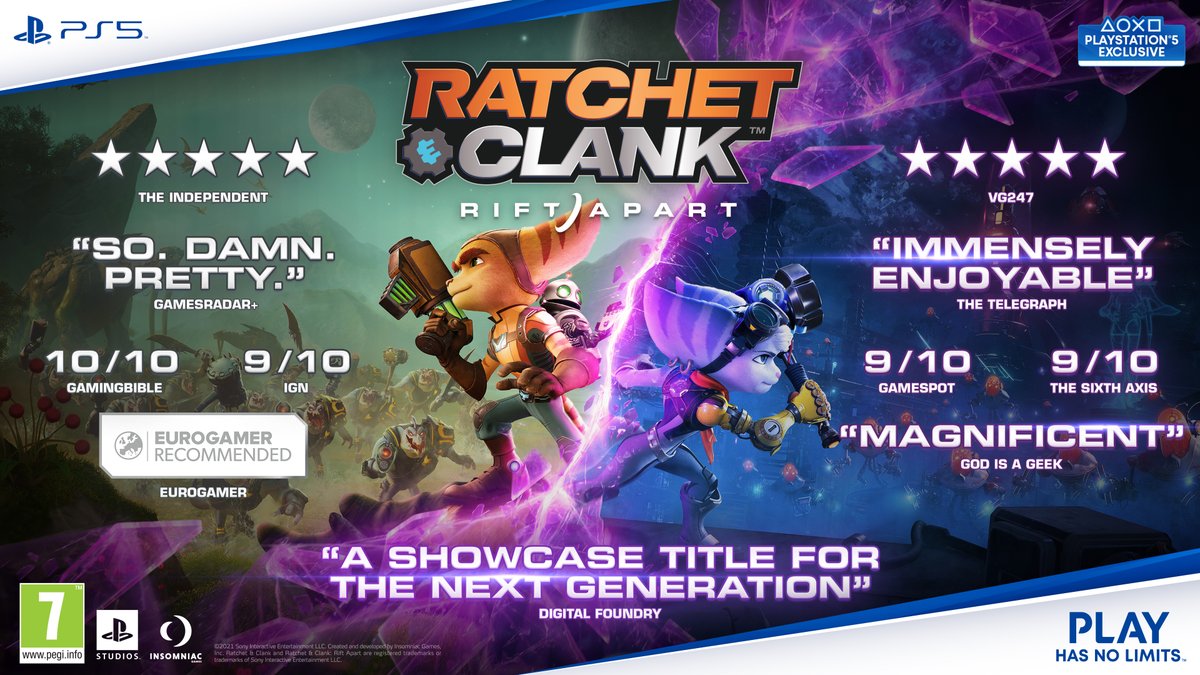 studio_co_uk's tweet photo. Ratchet &amp; Clank Rift Apart is OUT NOW! 👾🕹️🎮

...and even better, it's available to buy from Studio! 😆😍

Shop here: https://t.co/PBDZ9t50Up

#FindyourWOW #RatchetClank https://t.co/clwEqrT14Z