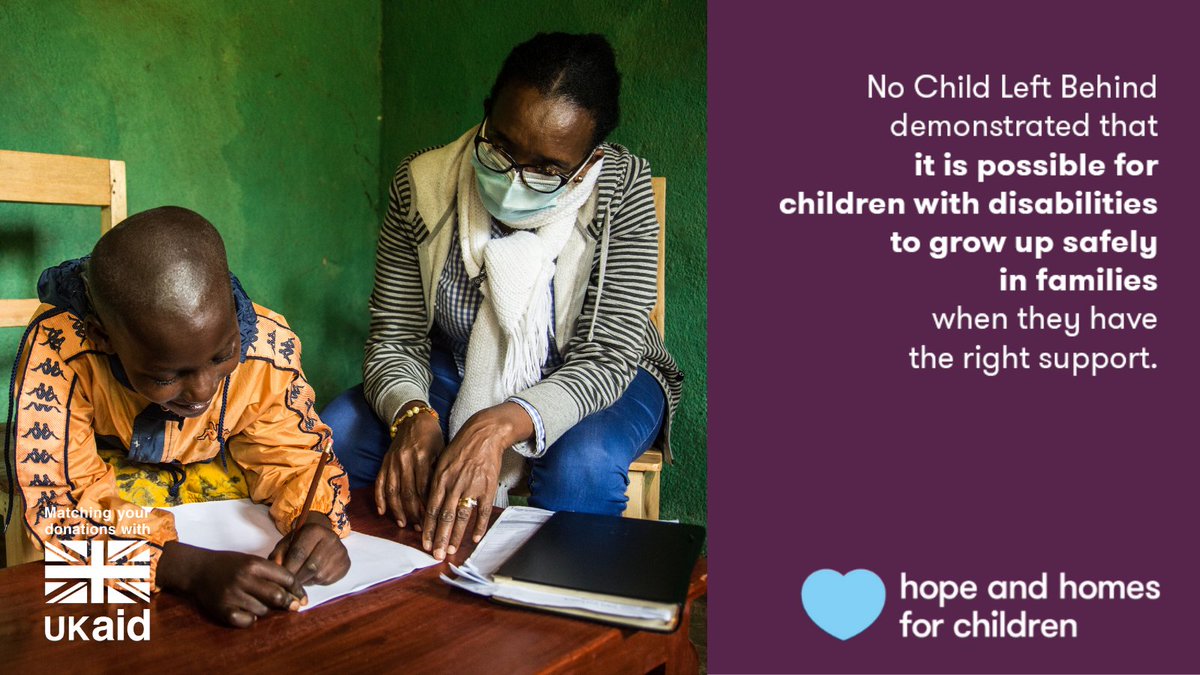 The transformation of 2 Rwandan institutions for children with disabilities demonstrates that it’s possible for children with disabilities to grow up safely in families when they have the right support - and that it is in their best interests. 
#UKAidMatch #familiesnotorphanages