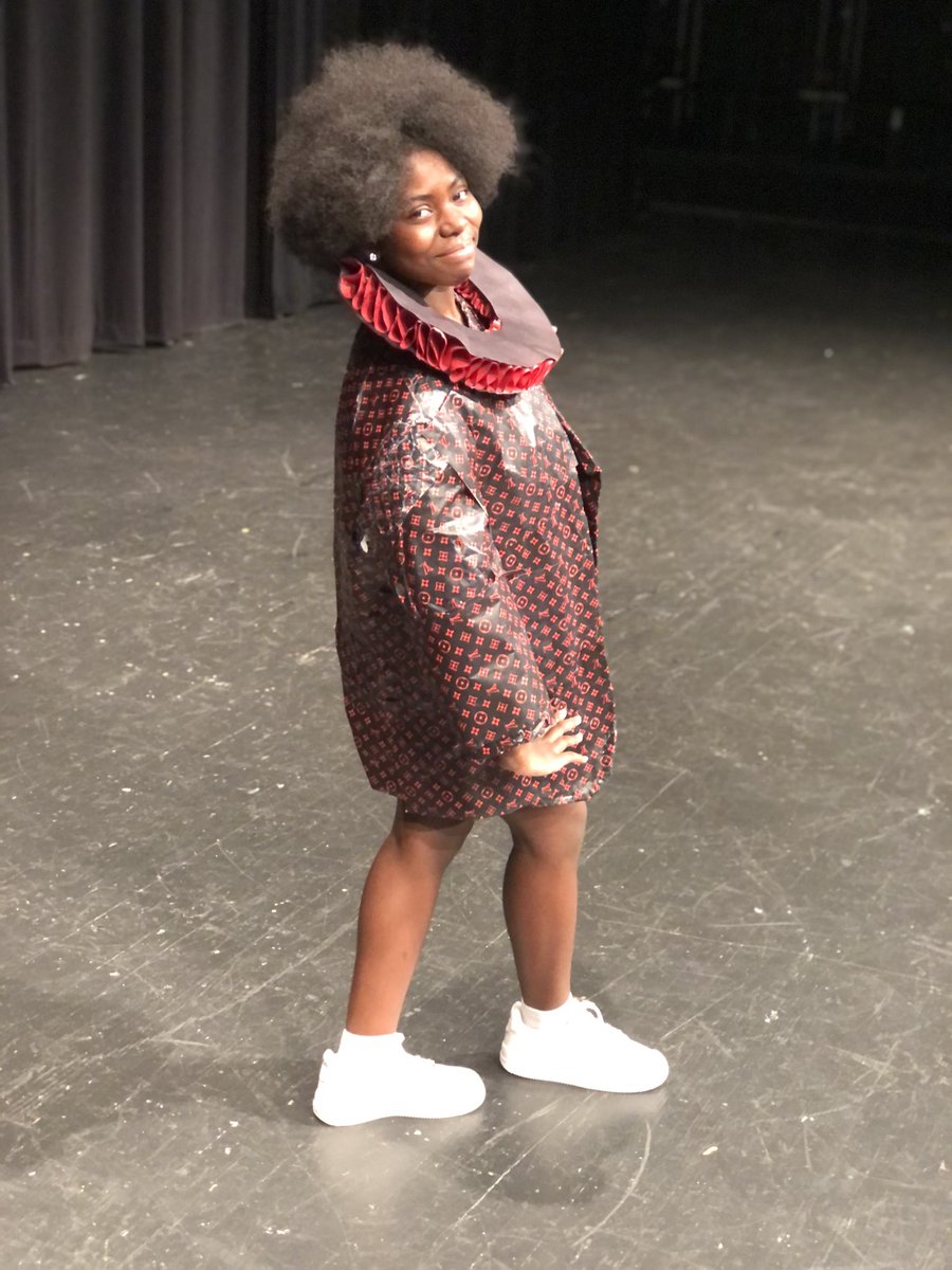 DramaticSparta1's tweet photo. Just a handful of 20/21 tech. theatre’s paper costumes! Check out dramatic_spartans on Instagram for more photos! @cpsfinearts @MurielBattleHS https://t.co/O4V9cptqxA