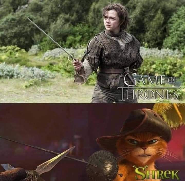 funkyover's tweet photo. #GameOfThrones vrs #Shreek
😋😳🤣 https://t.co/K2NjuTBMQ7