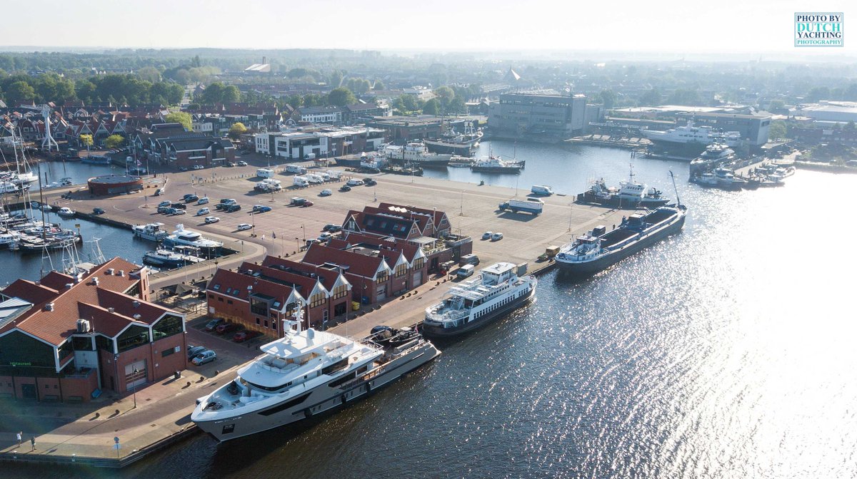 Dutchyachting's tweet photo. According to a Swedish source, #Lars was #grounded while departing #Smögen on the #Swedish westcoast last Sunday, damaging her #rudders and #propellors. The 47m #yacht, built by #Sanlorenzo which had a recent visit to #BalkShipyard, returned to #Urk today. Photos: @DutchYachting https://t.co/ku3i68j0Tu