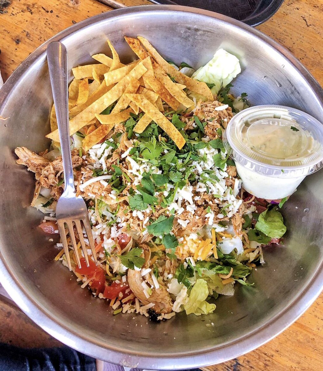 When you want tacos but need a salad, try one of our BIG BOWLED SALADS w/ 11 protein choices and the yummiest in-house made dressings like Avocado Ranch &amp; Creamy Sriracha🔥