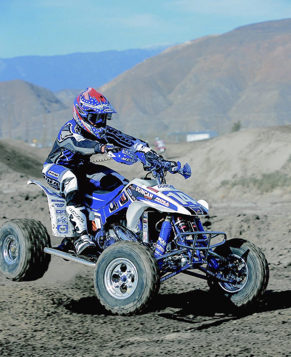 DuncanRacingInt's tweet photo. #tbt -Tavis Cain. Multi Time "A" Class NATIONAL Champion. Team #DuncanRacing Rider- late 90's/early 2000's. Aboard @rolldesign #TRX LOBO powered by PC 2000, #PaulTurnerRacing Pipe , #FatBoy2 Silencer. https://t.co/IZGYd1dFHo