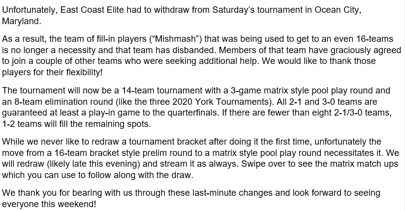 Midatlanticwiff's tweet photo. Important announcement(s) concerning this Saturday's tournament in Ocean City, Maryland! https://t.co/fTUk1sJhLw