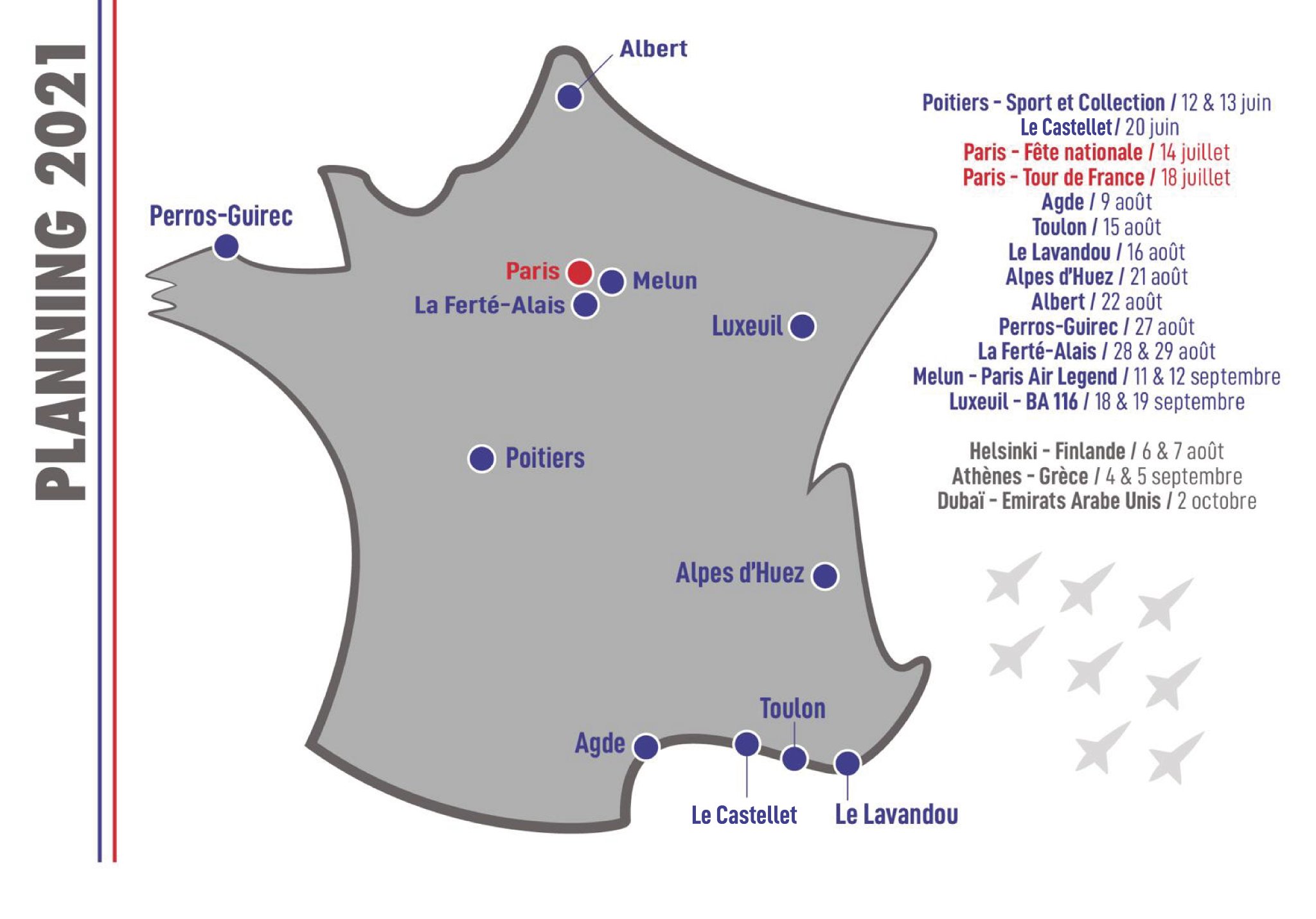 Calendrier Patrouille De France 2023 Patrouille De France On Twitter: "‼️ Le Calendrier Des #Meetings De La  #Saison2021 Est Officiellement Disponible ! 🚨❗️ Retrouvez Le Détail  Complet Sur Notre Site Internet. Nous Attendions Cela Avec Impatience, Le