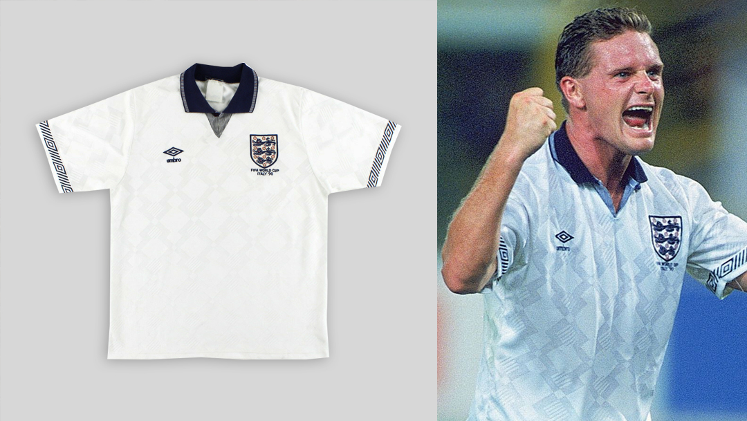 England World Cup 1990 home kit