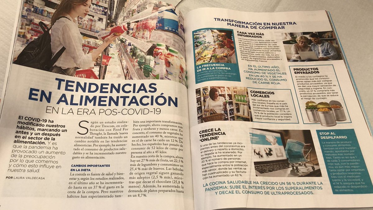 trescom_agencia's tweet photo. ¡Nuestro #InformeFoodTrends en @MiaRevista! 🔝
Un estudio donde reflexionamos sobre las 15 #TendenciasAlimentarias que marcarán la “nueva realidad”. 🍒🥦🥬
Si quieres saber cuáles son, ¡accede al informe completo! 👉 https://t.co/h8LmIbsd2i https://t.co/Mciw5dLwBS