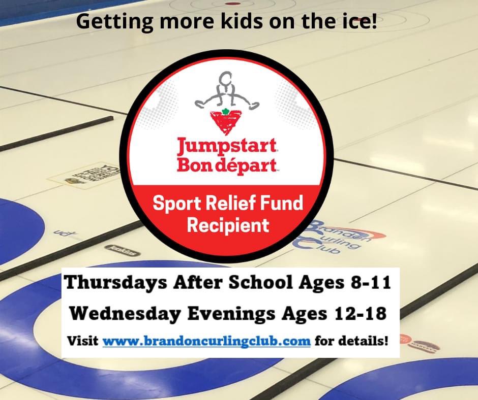 Our goal for next season is to get more kids on the ice! 🥌
We are excited to share that The Brandon Curling Club has been selected by <a href="/CTJumpstart/">Canadian Tire Jumpstart Charities</a> to receive a grant from their Sport Relief Fund!
#SportReliefFund helping Youth Sports for kids! See you on the ice!