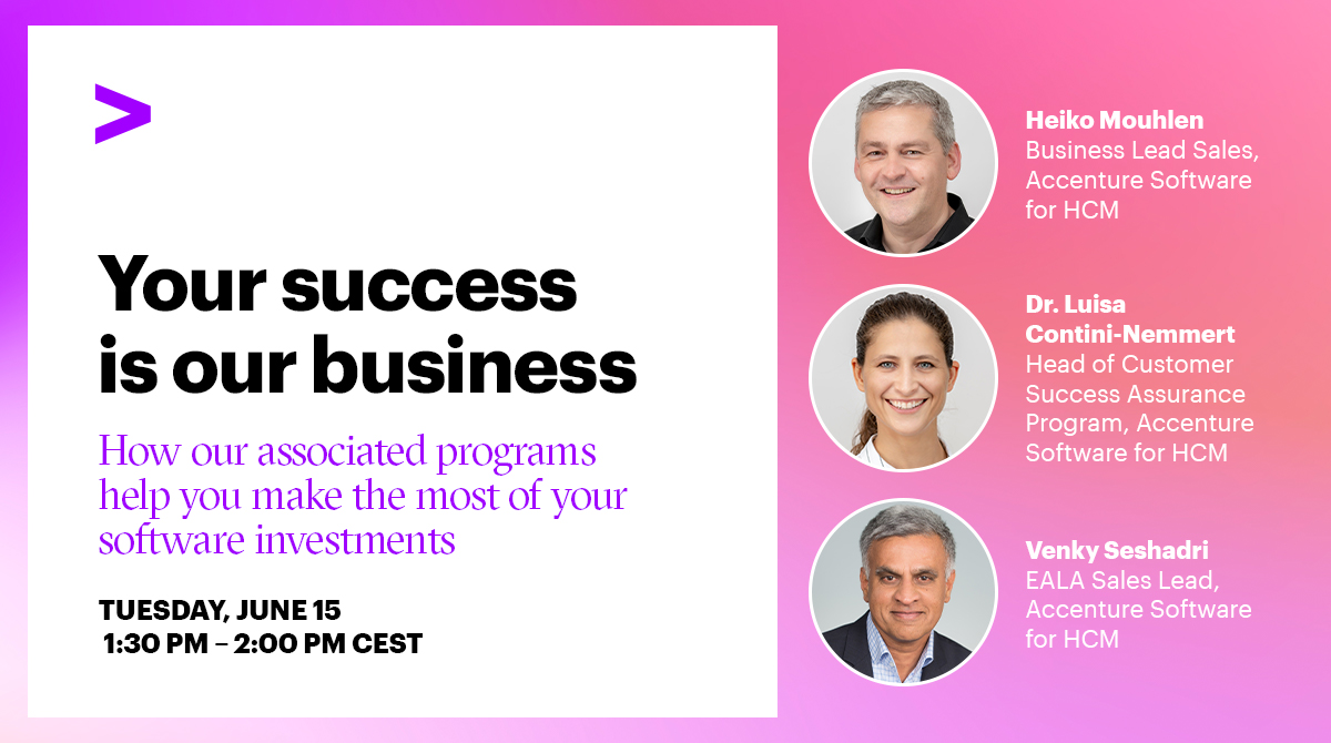 Customers are always priority number one. Join us at our next #HCMInfoday where we can tell you more about our customer-centric program. Register: cvent.me/BQ0LxN?rt=CBJM… @Contini_Nemmert <a href="/SeshadriVenky/">Venky Seshadri</a>