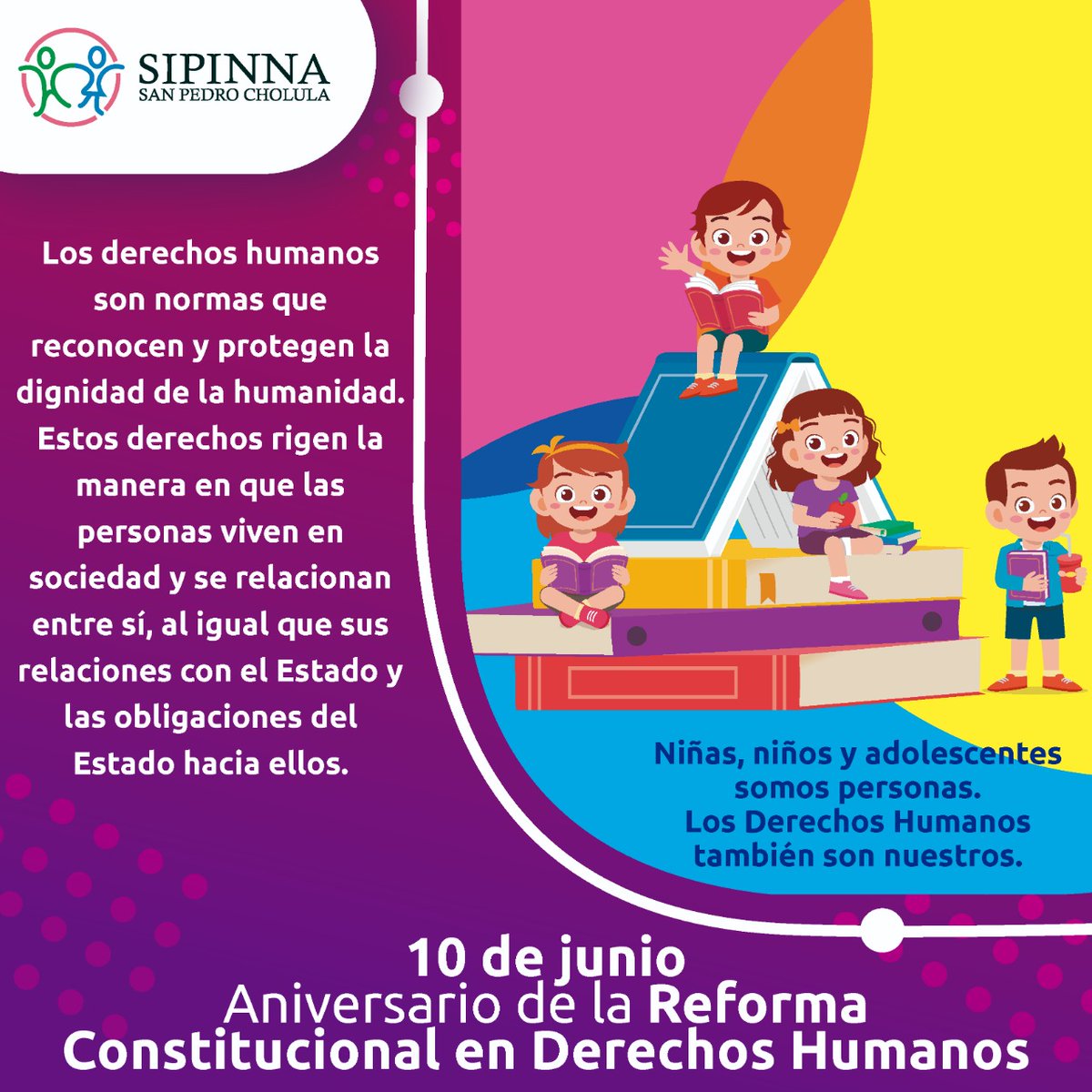 MariaDeLaBarrda's tweet photo. Hoy se cumplen diez años de la Reforma Constitucional de Derechos Humanos de 2011 que puso al centro la #dignidad de las personas. "Niñas, niños y adolescentes somos personas, los #DerechosHumanos también son nuestros". https://t.co/0ZmqEvSx2U